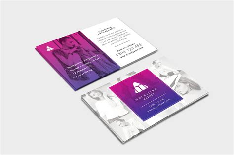 Modelling Agency Business Card Template Psd Ai Vector Brandpacks