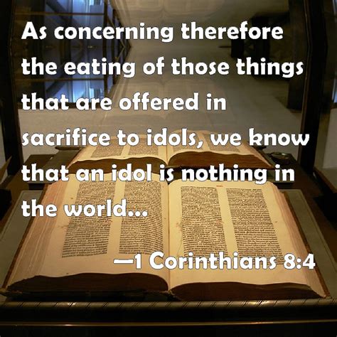 Creeper world 4 we know nothing. 1 Corinthians 8:4 As concerning therefore the eating of ...