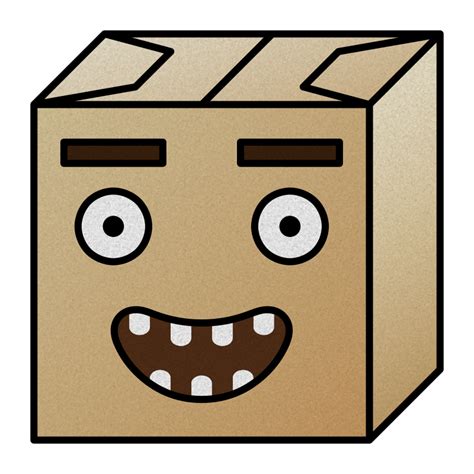 Paper Box Head 3 Openclipart