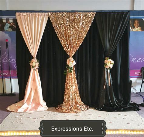 Image Result For Black And Gold Backdrop For Wedding Wedding