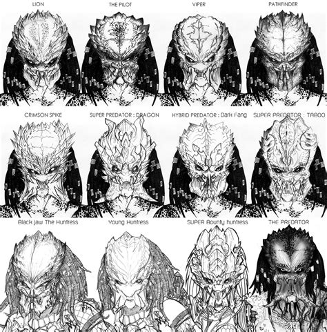 In the following video i drew a predator face and for once it went quite well and drawing it didn't take long either. Full Predator Face Concept design by Mirapony -- Fur ...