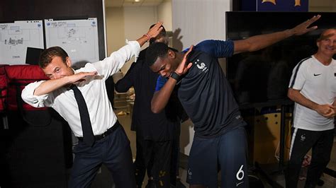 President Macron Dabs To Celebrate France World Cup Win Sbs News