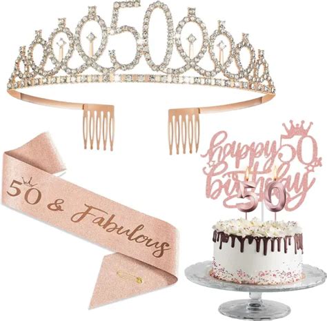 TH BIRTHDAY DECORATIONS For Women Including Th Birthday Crown Tiara Sash PicClick