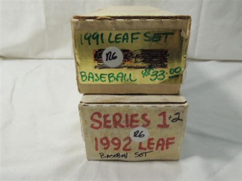 Maybe you would like to learn more about one of these? 1991 LEAF & 1992 LEAF 1 &2 BASEBALL CARD BUILT SET