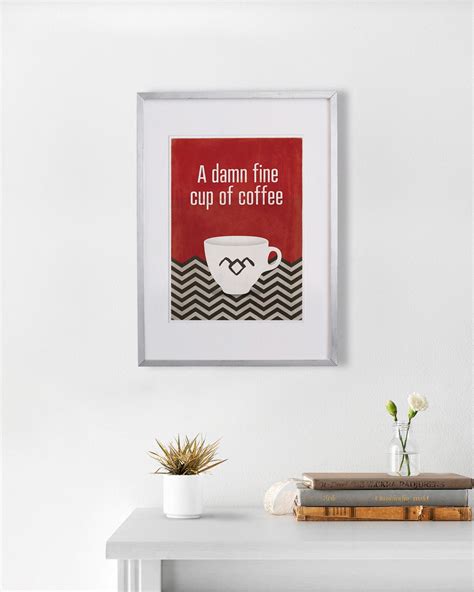damn fine cup of coffee twin peaks inspired quote medium etsy