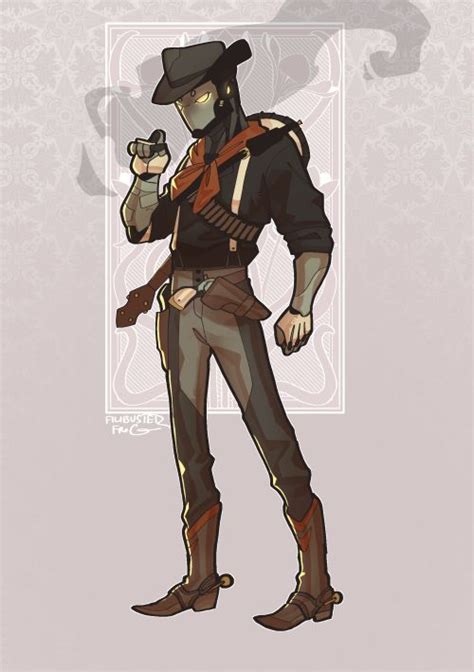 O•ᴗ•o • Robot Cowboy For A Patron Cowboy Character Design Cowboy