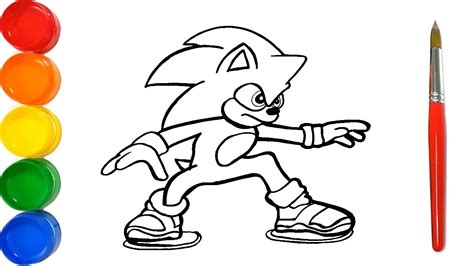 Color Imagenes De Sonic Para Dibujar Faciles Free Printable Sonic The