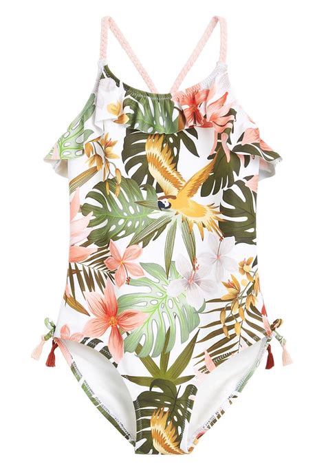 Next Palm Print Swimsuit 3 16yrs Badeanzug Greengrün Zalandode