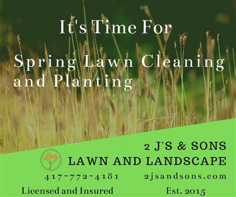 2 Js And Sons Be Ready Spring Lawn Care Clean Up Service