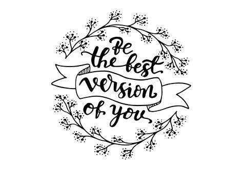 Be The Best Version Of You Quotes Gráfico Por Santy Kamal · Creative