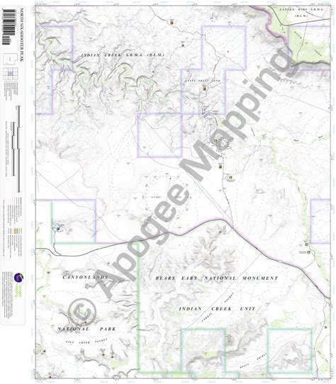 North Six Shooter Peak Ut Amtopo By Apogee Mapping Inc
