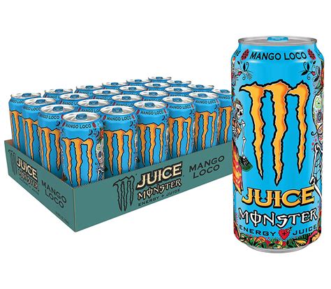 Monster Energy Juice Monster Mango Loco Energy Juice Energy Drink 16 Ounce