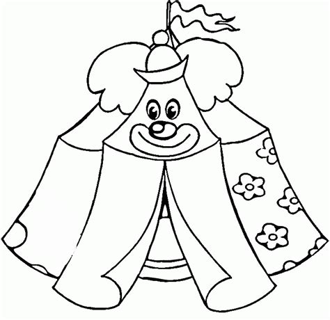 Circus Tent Coloring Page Coloring Home