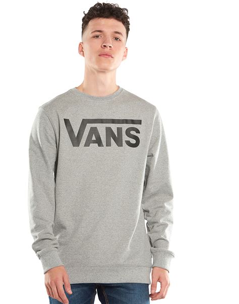 Vans Mens Crew Neck Sweatshirt Grey Life Style Sports Ie