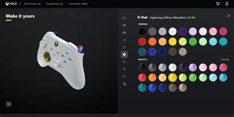 Xbox Design Lab Controller Customization Features