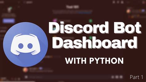 How To Make A Discord Bot Dashboard With Python Flask Part 1 Youtube