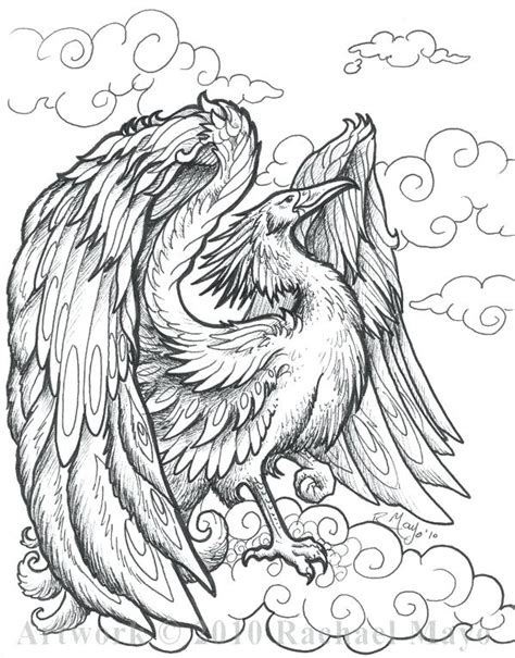 Phoenix Coloring Pages For Adults At Free Printable