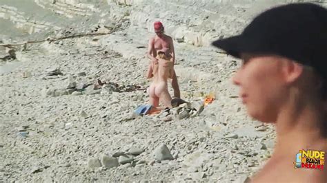 Amateur Couple Caught Having Sex On A Nude Beach In Russia