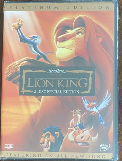 Disneys The Lion King 2 Disc Special Platinum Edition Brand New 2 Dvd