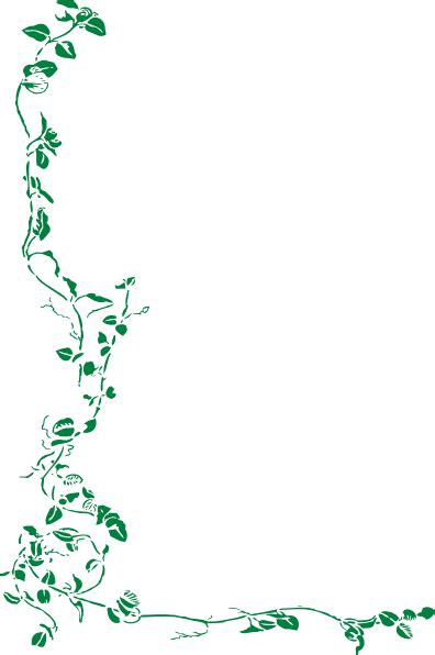 Green Vine Border Clip Art At Vector Clip Art Online