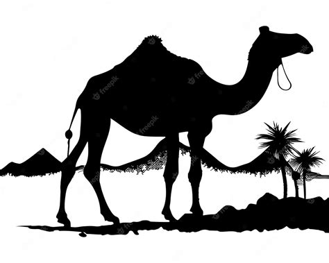 Premium Vector Camel Silhouette Black Logo Animals Silhouettes Icons