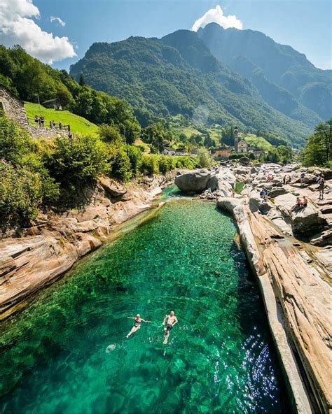 Valle Verzasca Valley, Switzerland. Photography by @chrisburkard #