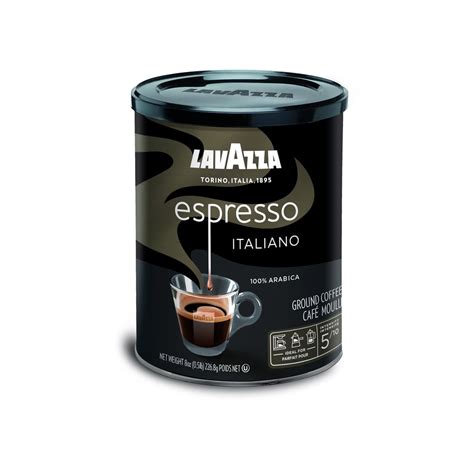 Lavazza Espresso Italiano Ground Coffee Blend Medium Roast 8 Ounce