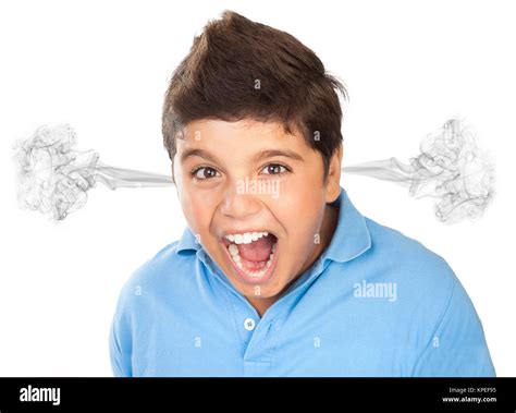 Angry Teen Boy Portrait Stock Photo Alamy