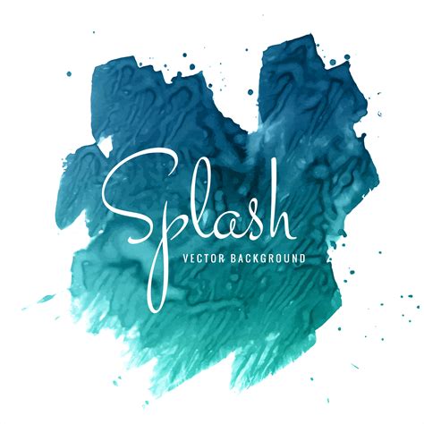 Abstract Hand Drawn Blue Watercolor Splash Background 245284 Vector Art