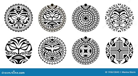 maori tattoo set vector illustration 69328352