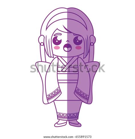 cute japanese girl cartoon stock vector royalty free 655891573 shutterstock