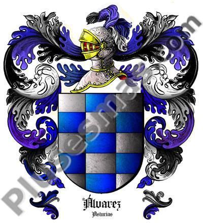 Escudo del apellido Álvarez Escudo de armas apellidos Escudo Escudo