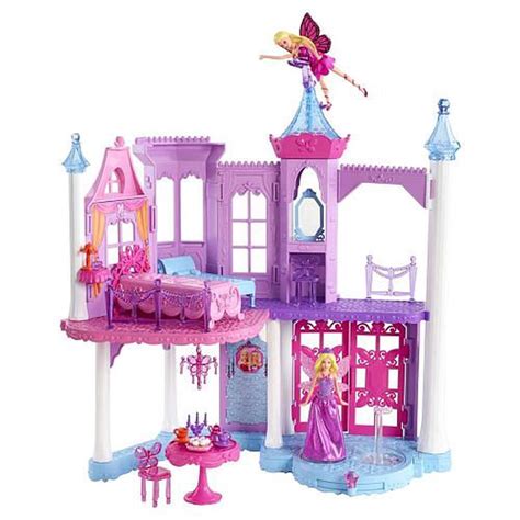 Barbie Mariposa And The Fairy Princess Castle Playset With Mini Dolls