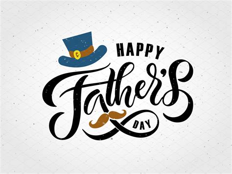 Happy Fathers Day Lettering Card Templates Creative Market