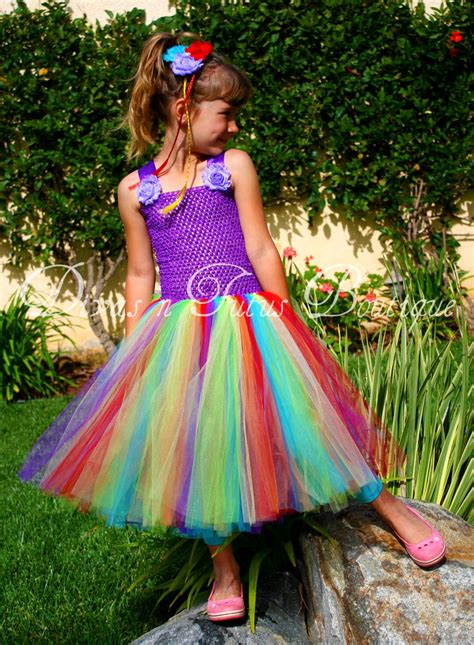 Purple Rainbow Princess Dress