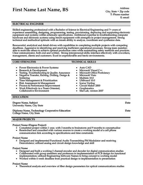 You can edit anyone of the given examples and use. electrical engineer resume