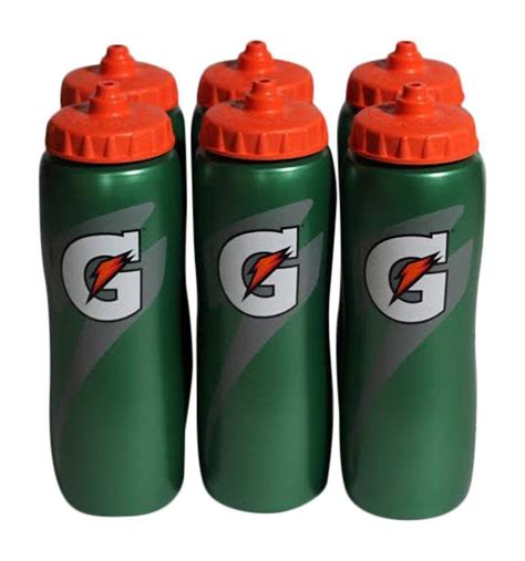 Gatorade 32 Oz Squeeze Water Sports Bottle Value Pack Of 6 New Easy