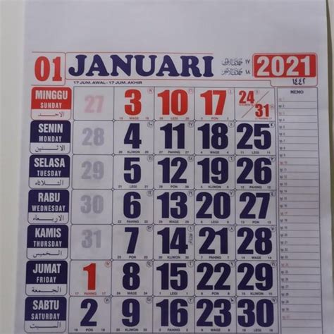 Jual Jual Kalender Kerja Besar 2021 Limited Di Lapak Yunan Daniar Stock