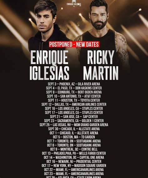 Enrique Iglesias Ricky Martin North America 2021 08 October 2021