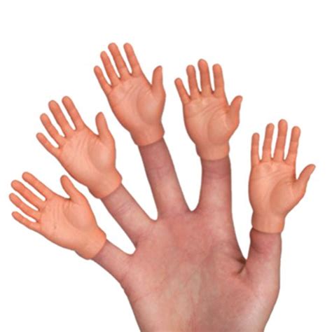 Set Of Five Finger Hands Finger Puppets Playgamesly