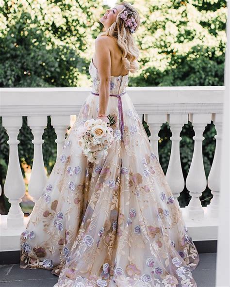 Floral Wedding Dresses Ultra Pretty Looks Faqs Floral Print