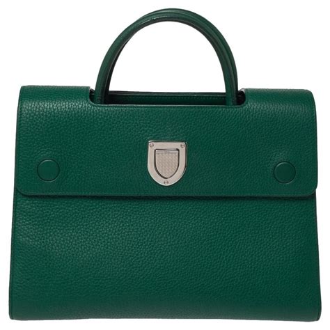 Dior Green Leather Medium Diorever Bag At 1stdibs Dior Green Handbag