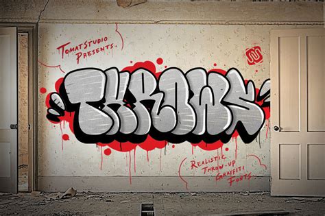 Graffiti Fonts Throws By Tomatstudio Thehungryjpeg