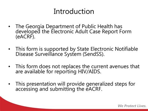 Introduction To The Electronic Adult Hivaids Case Report Form Georgia