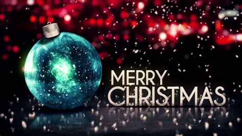 Merry Christmas 2014 Night Bokeh Beautiful 3d Background Loop Animation