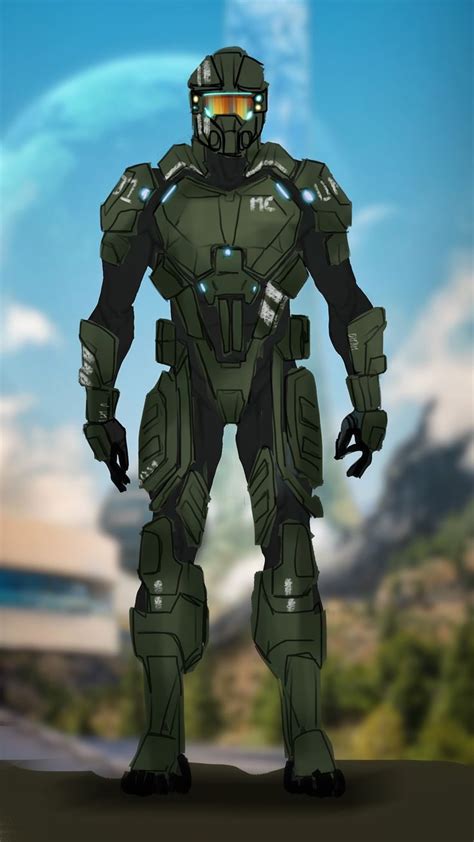 Master Chief Quick Redesign Armor Concept Halo Armor Animation Art