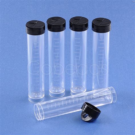 Cheap Clear Plastic Tube With A Black Lid Online Store