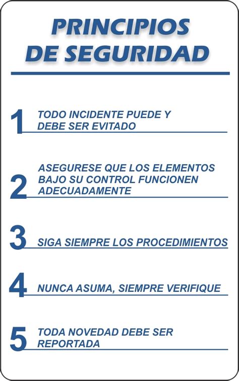 Don Seguro Cinco 5 Principios Basicos De Seguridad