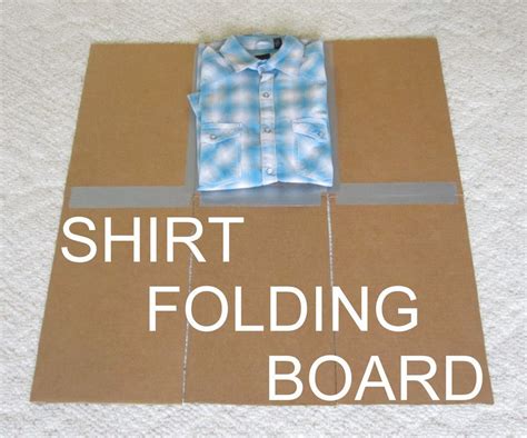 Shirt Folding Board From Cardboard And Duct Tape Shirt Folding Shirt