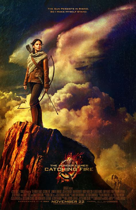 The Hunger Games Catching Fire Poster Featuring Jennifer Lawrence